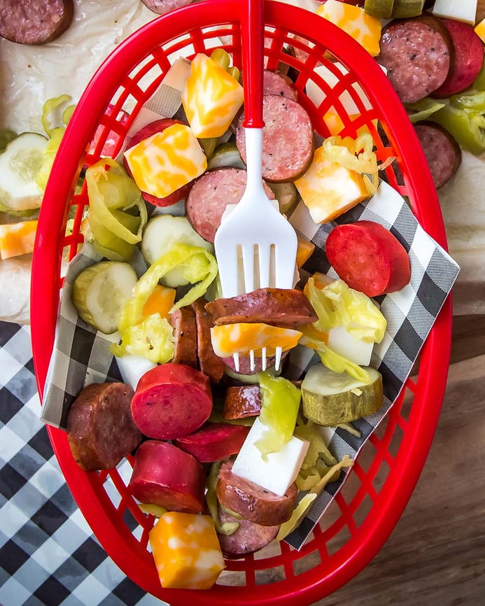 APLK Sausage, Cheese and Pickle Platter